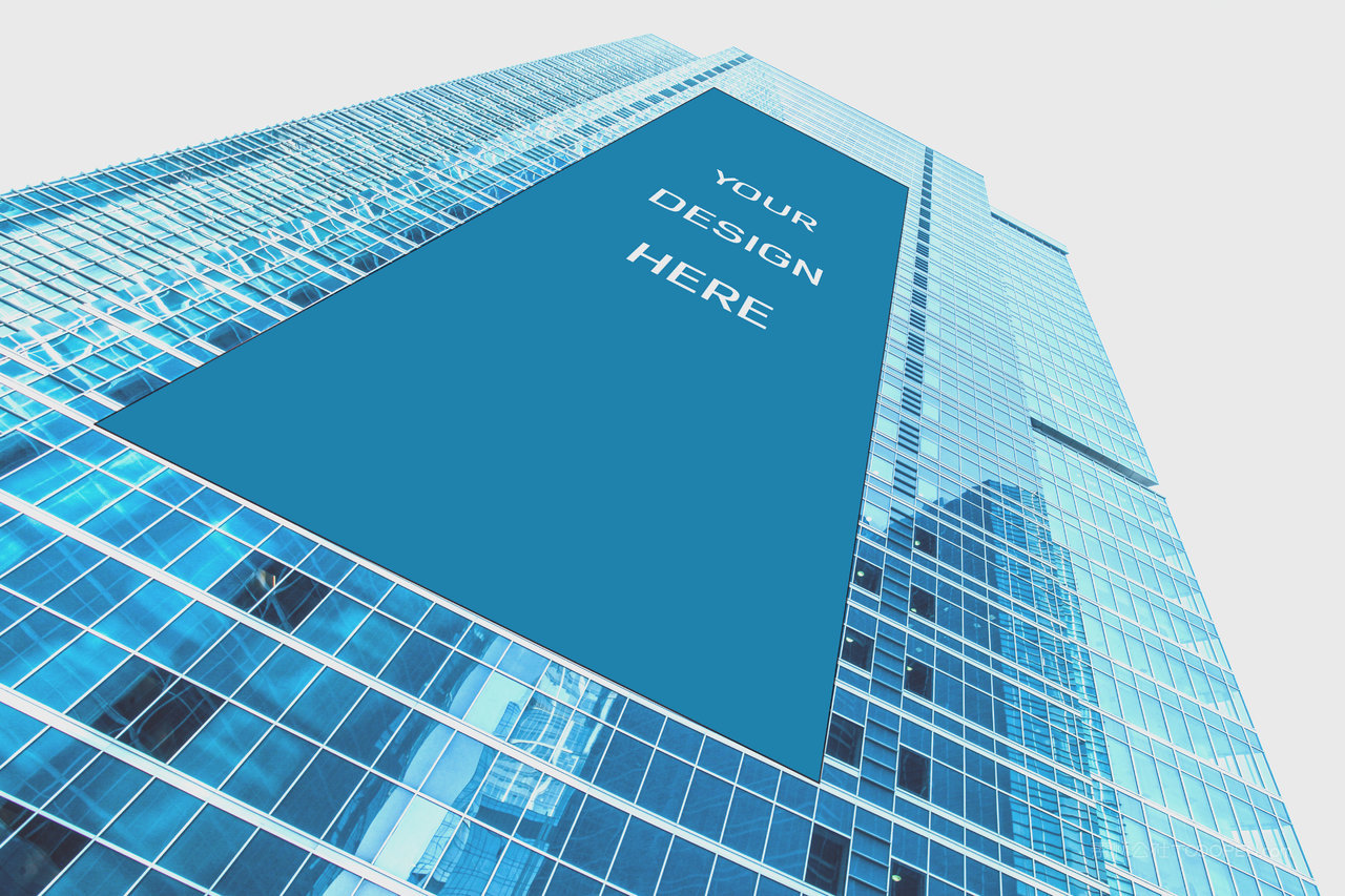 大型户外广告牌高层楼体广告样机 (18)