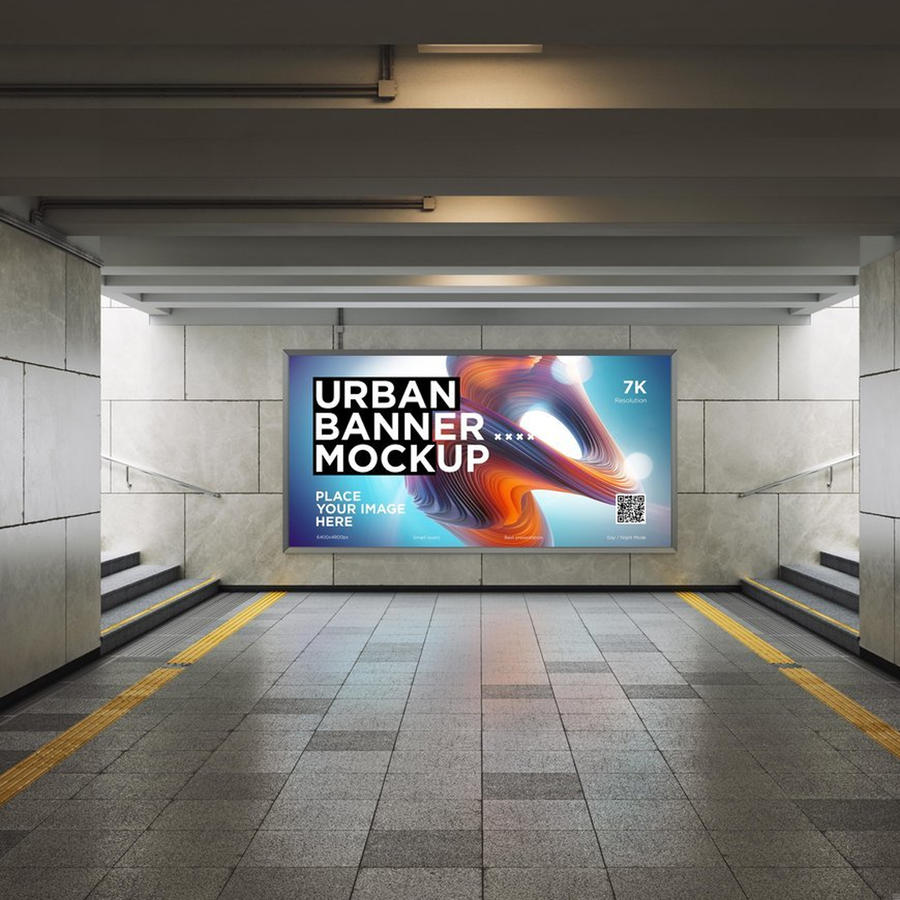 地铁广告牌样机