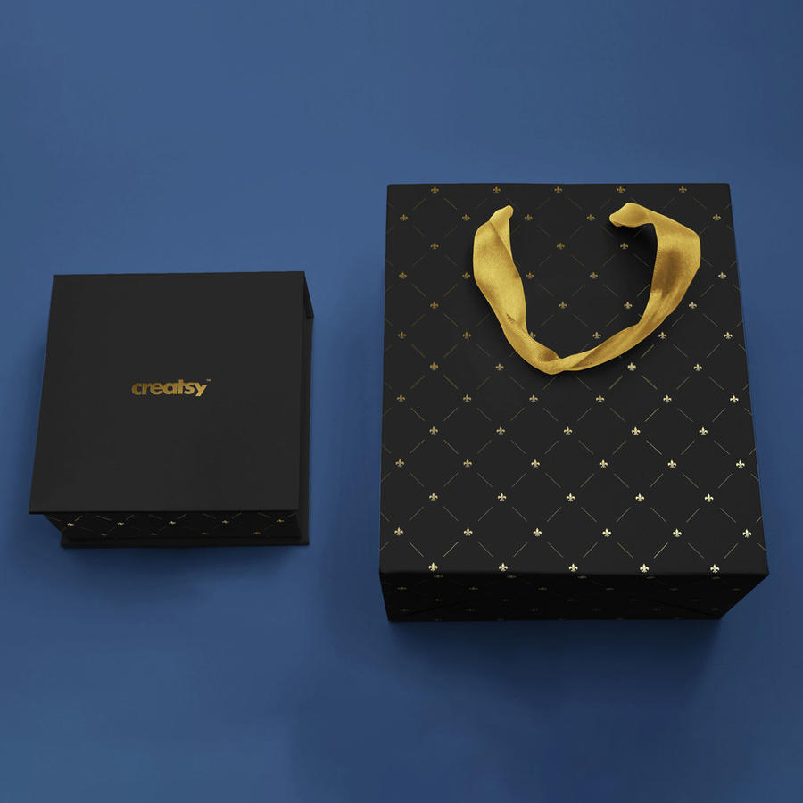 黑色质感高级首饰盒样机 (15)