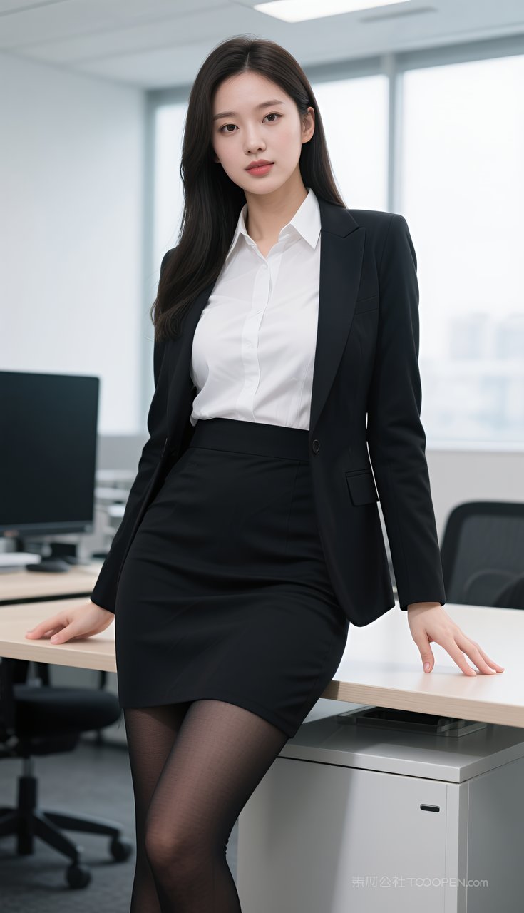 短裙美腿美女制服写真性感长腿丝袜