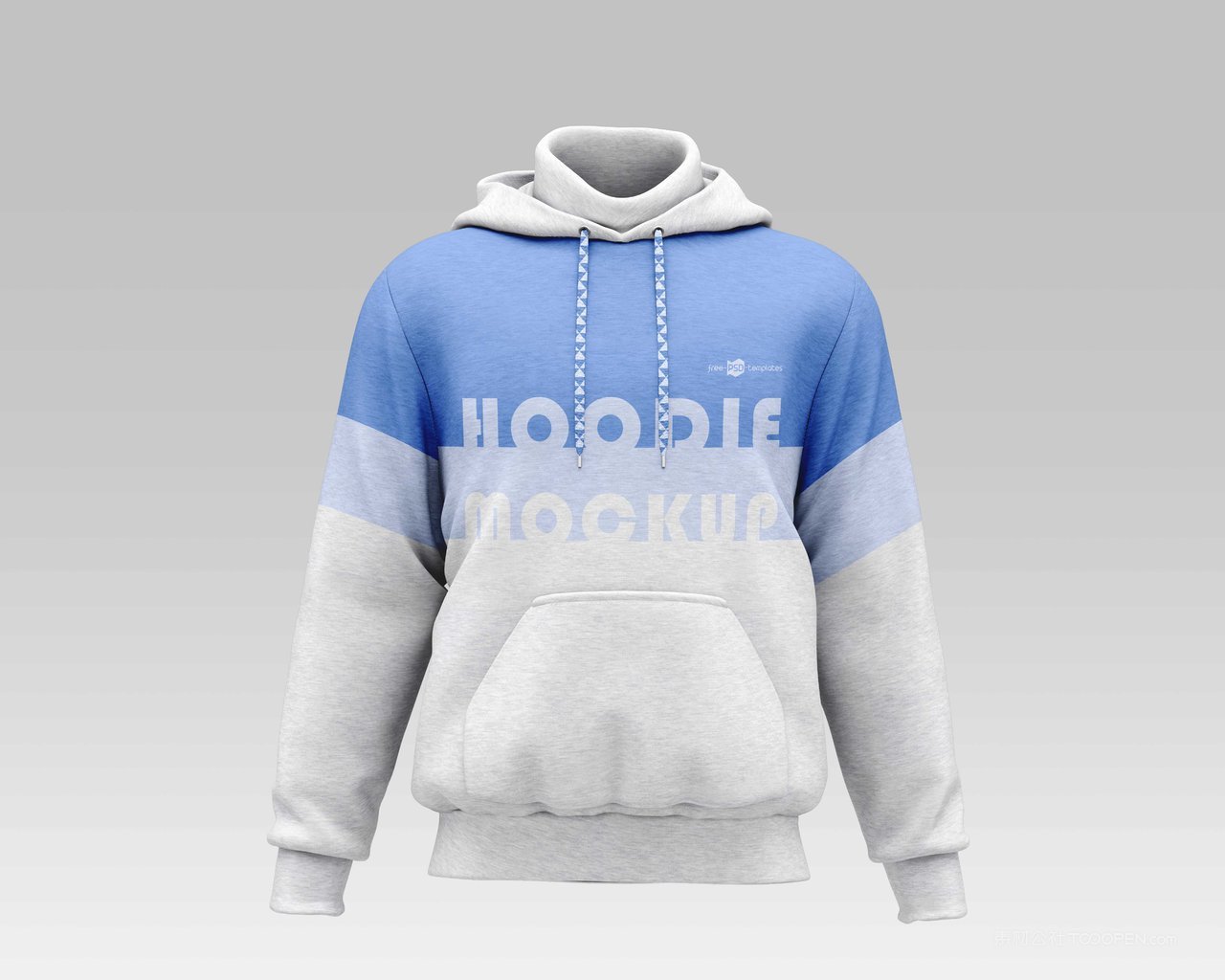 男士连衣帽卫衣样机