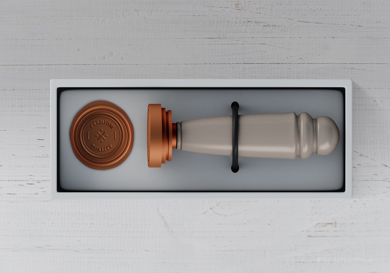 印章盖章火漆封浮雕logo企业标志展示样机 (4)