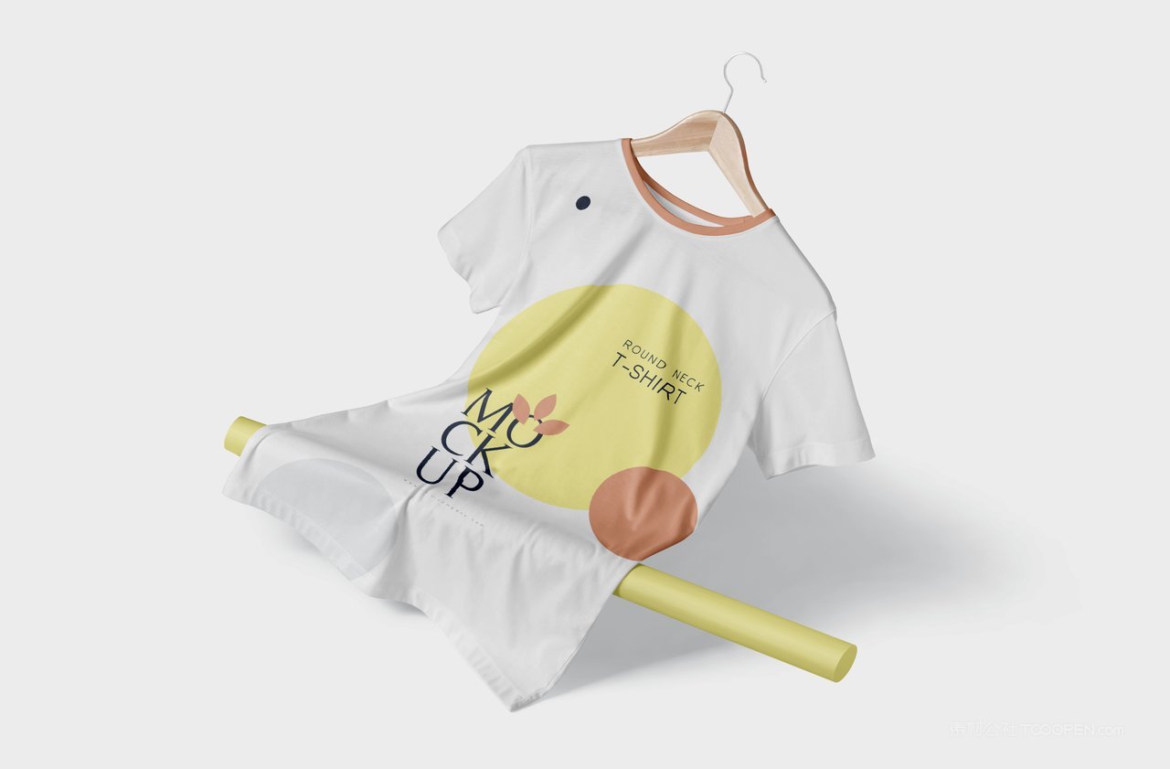 清新文创企业定制a工服t恤团建统一服饰vi形象样机 (13)