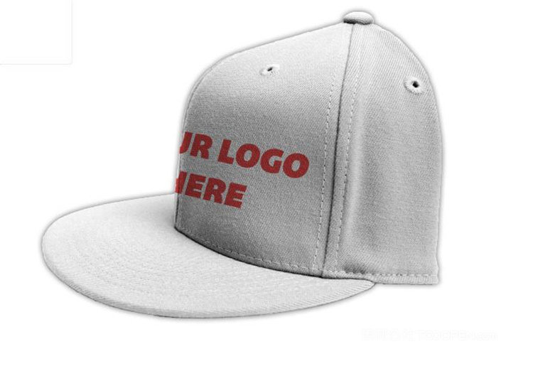 白色定制广告棒球帽鸭舌帽样机