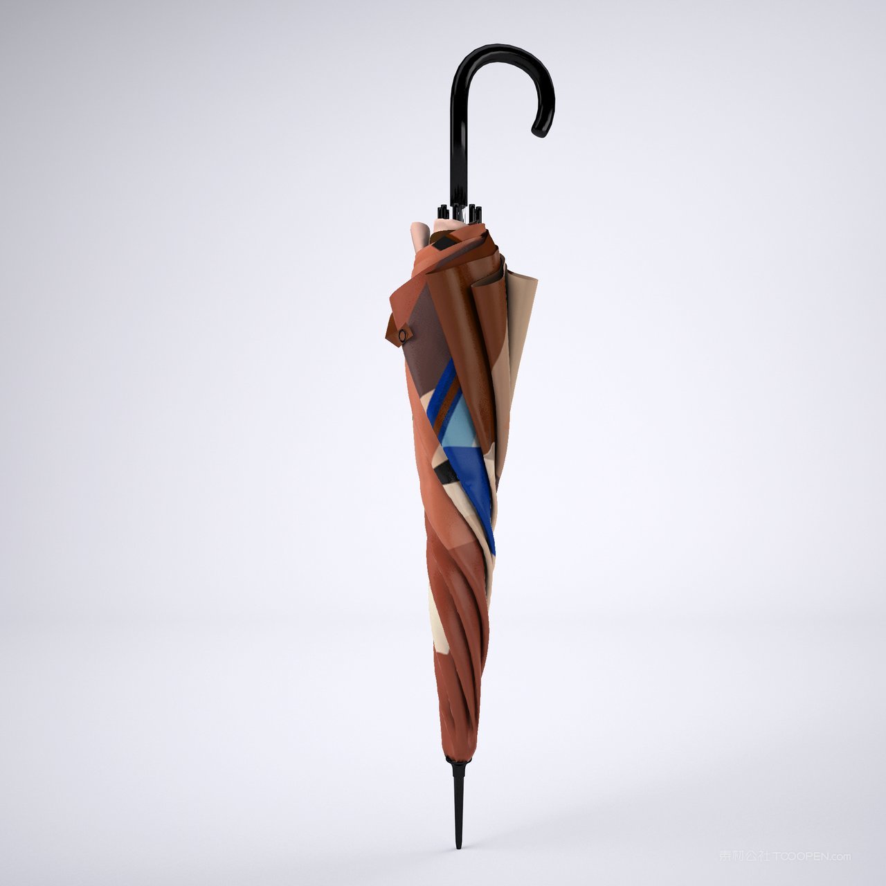 几何线条图形雨伞样图案设计样机 (4)