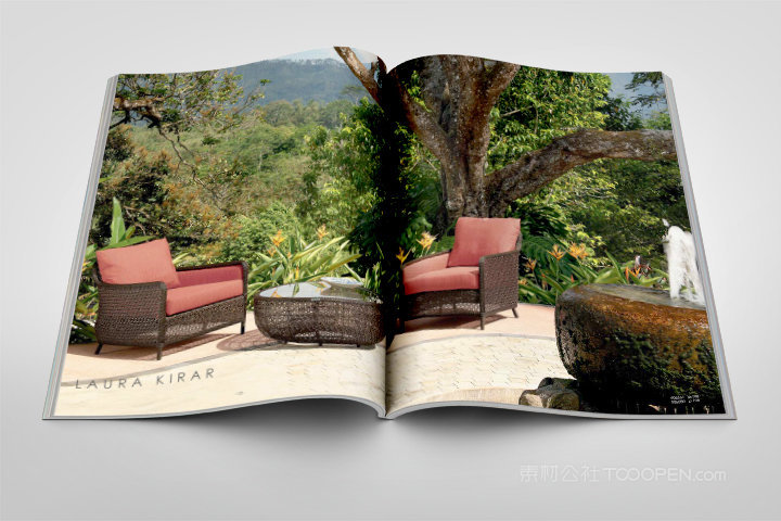 magazine 胶装家居生活杂志细节样机 (6)