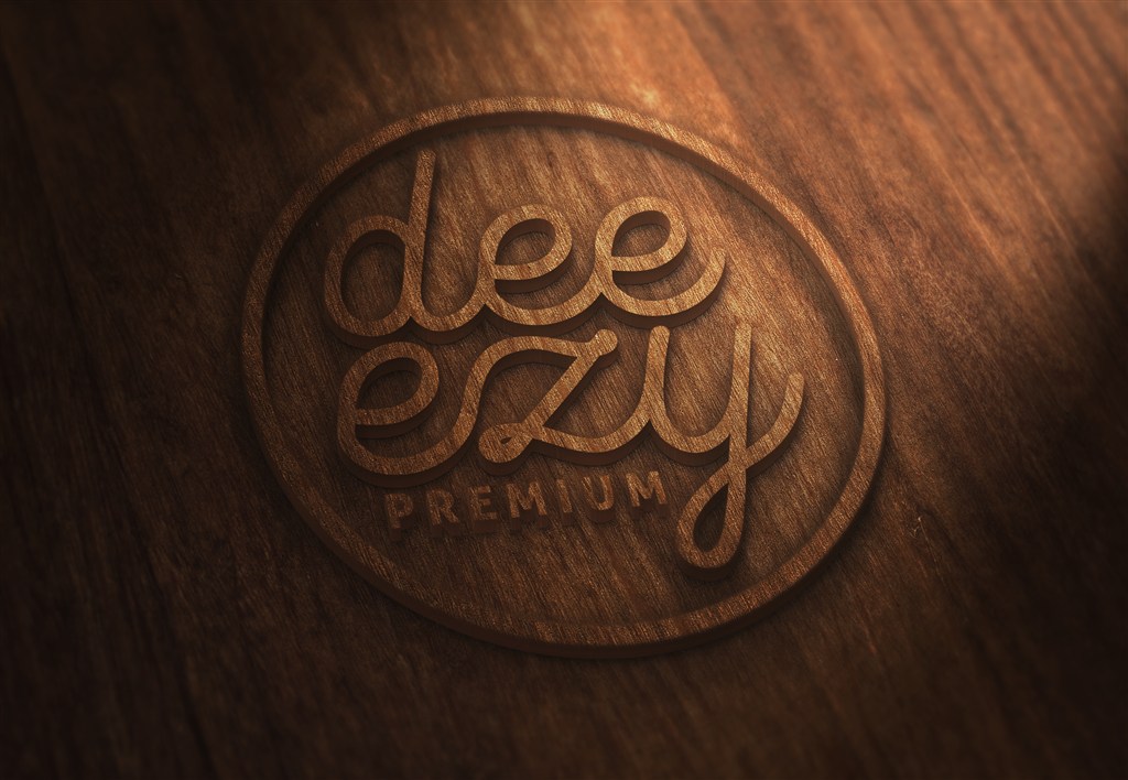 逼真效果LOGO样机模板