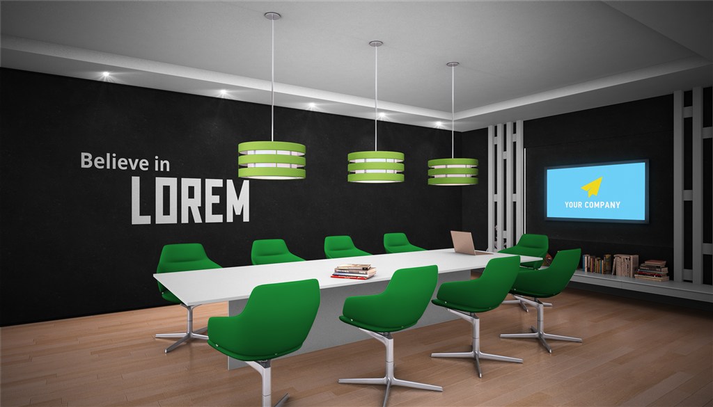 会议室海报样机