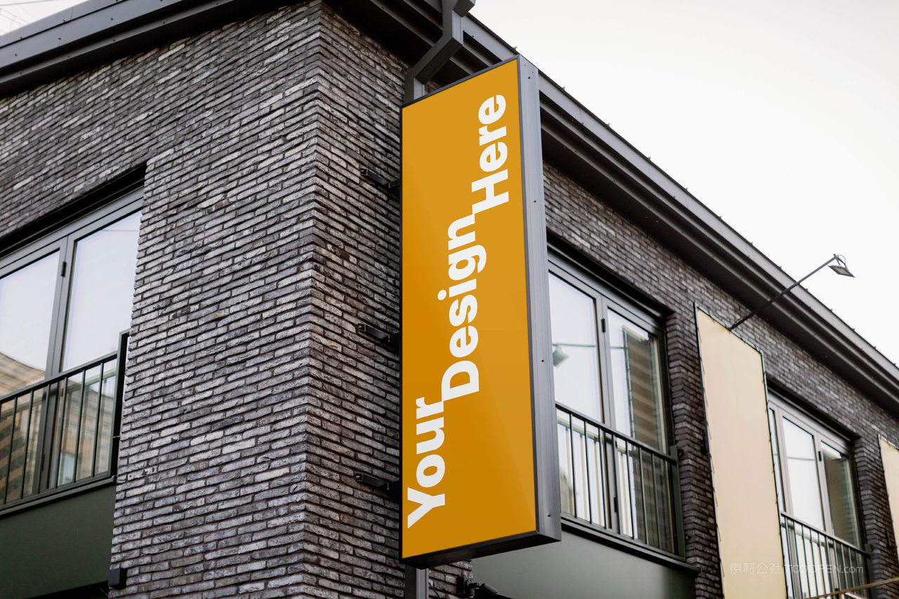 矩形招牌样机