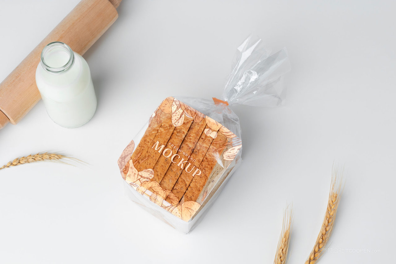 【2119期】糕点切片面包透明包装袋样机 (12)