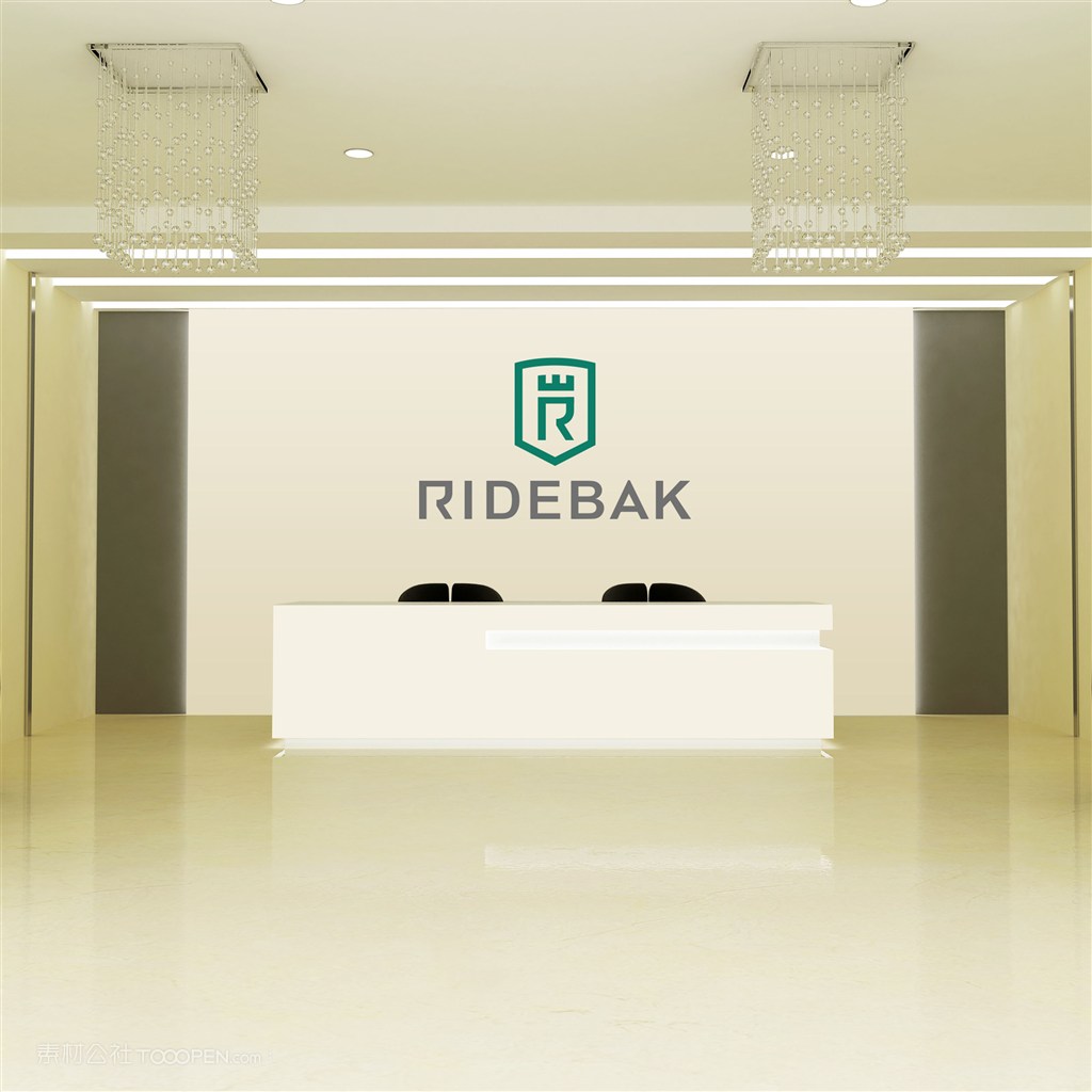 公司形象墙样机