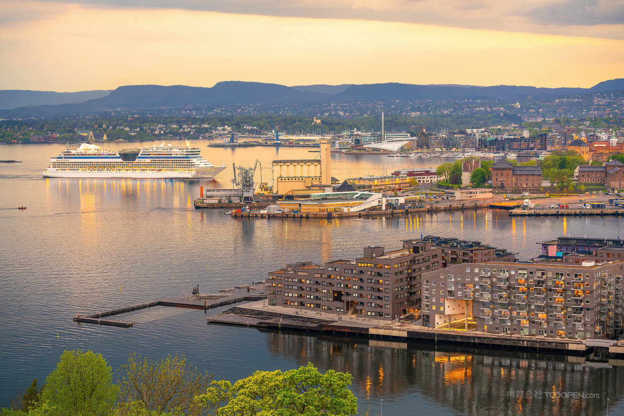 挪威奥斯陆建筑风景画摄影图片 (134)