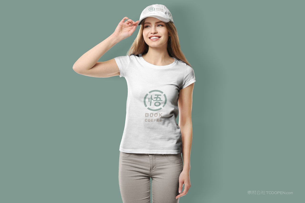 t恤衫文艺品牌文创产品场景样机