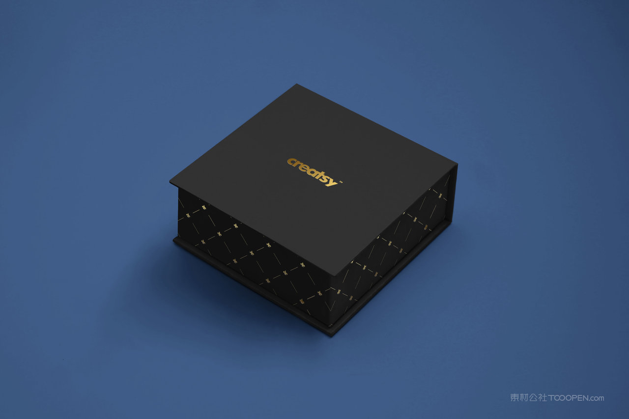 黑色质感高级首饰盒样机 (8)