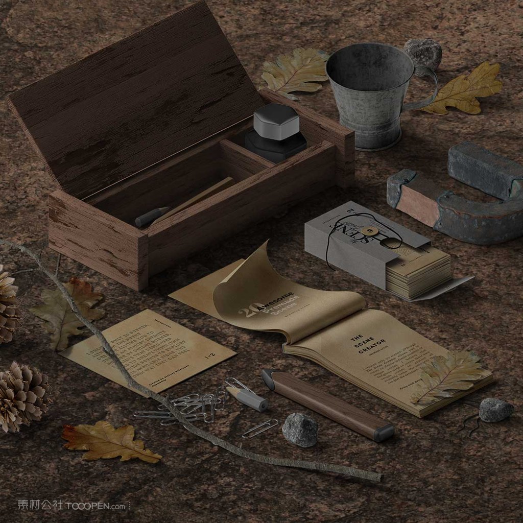 文艺复古桌面样机