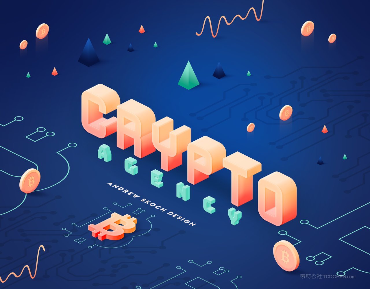 可爱卡通孟菲斯字特效果样机 (23)