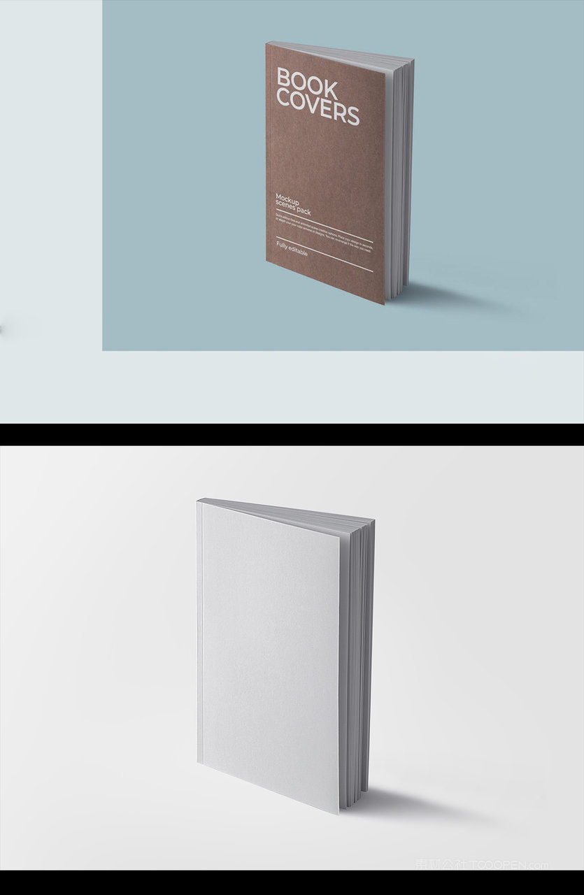 平装多页厚书照片场景样机 (3)