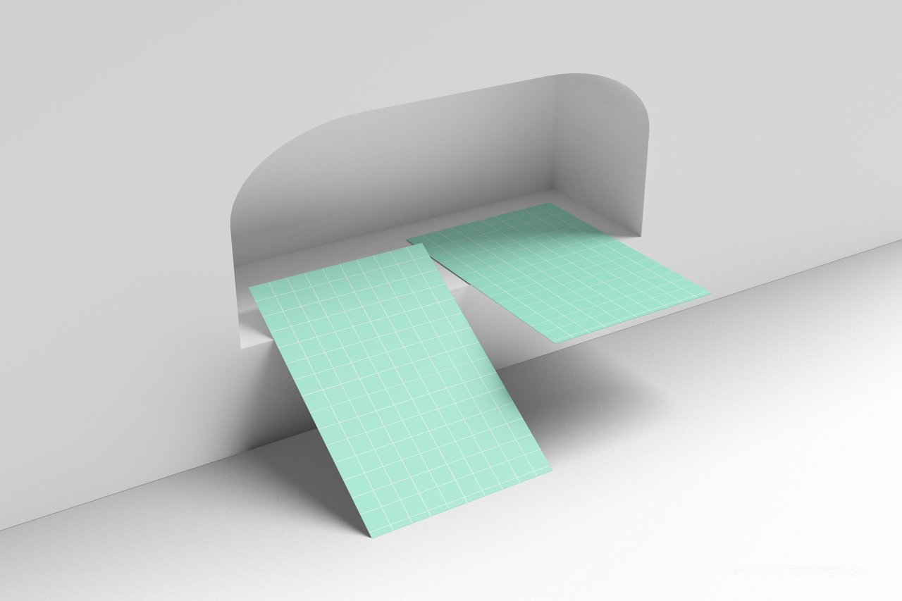 【2081期】高端纸质卡片明信片贴图样机 (8)