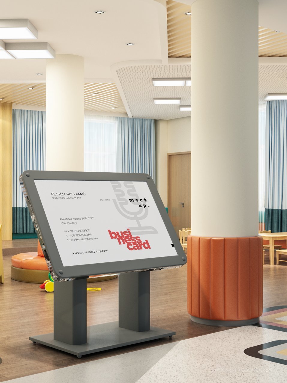 企业vi形象导视牌场景样机 (39)