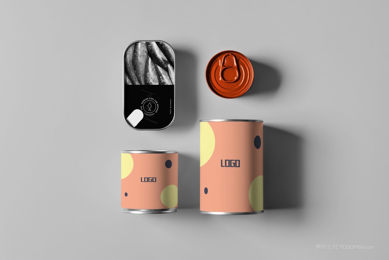 食品罐头包装罐形包装展示样机 (41)