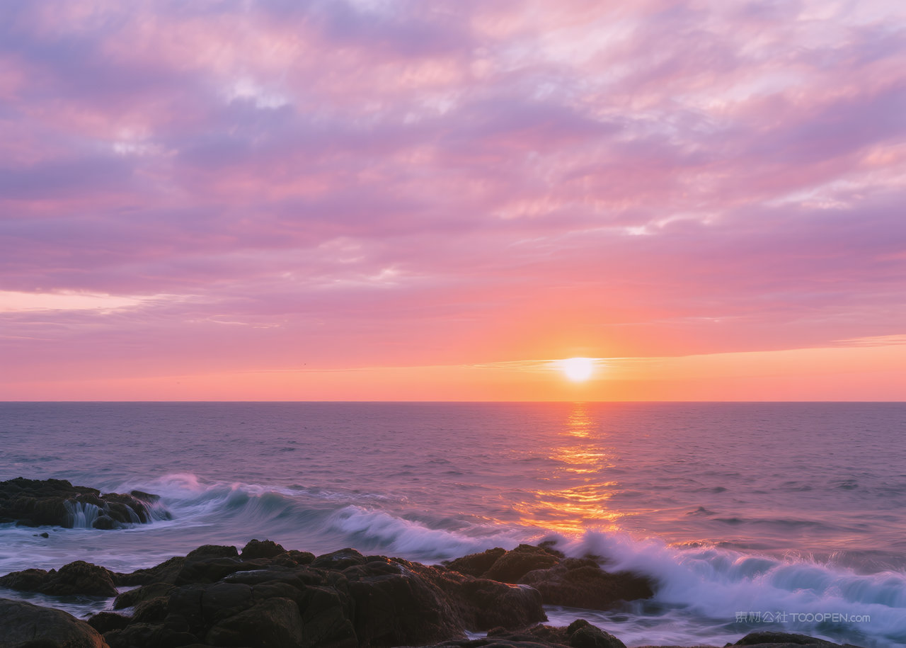 自然风景唯美云彩风光日出美丽云层天空