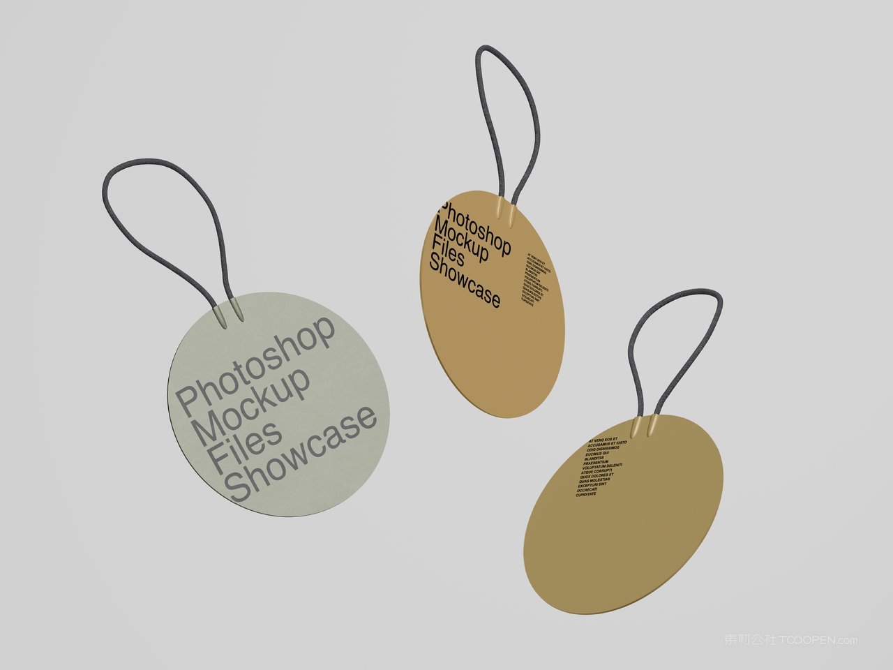 高级咖啡品牌吊牌标识样机