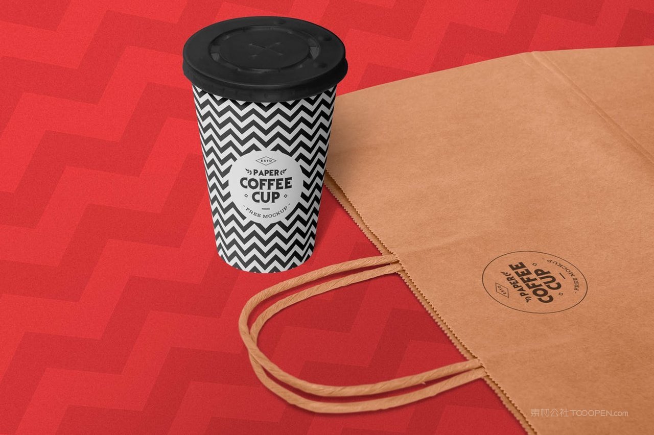 纸杯购物袋vi样机
