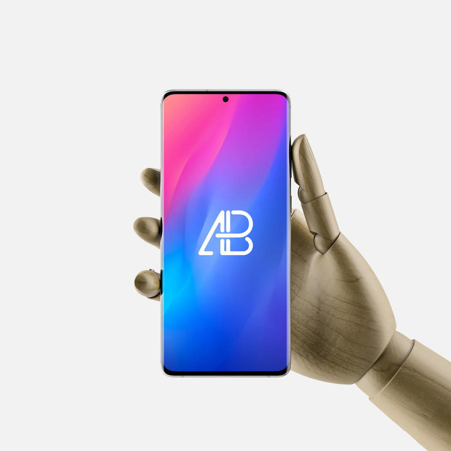 手握手机样机手握三星 Galaxy S20 Ultra 样机