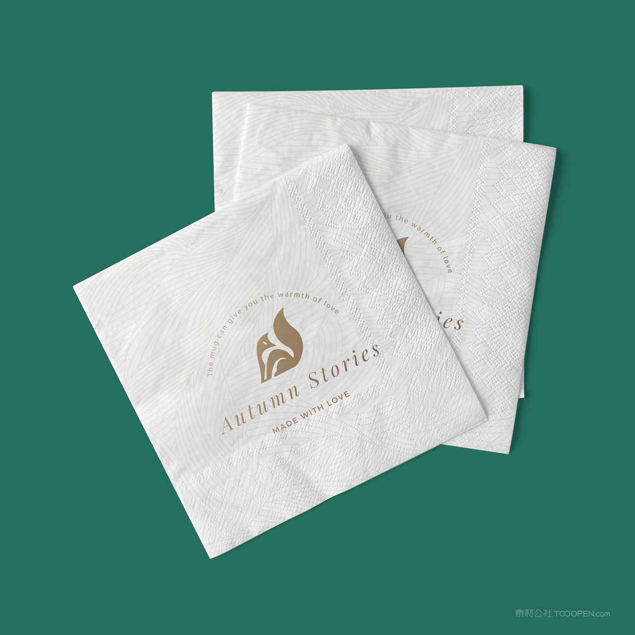 中式餐饮餐巾纸样机