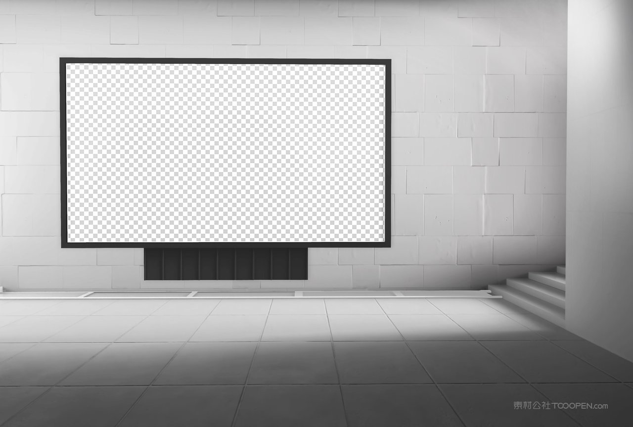 地铁广告屏样机