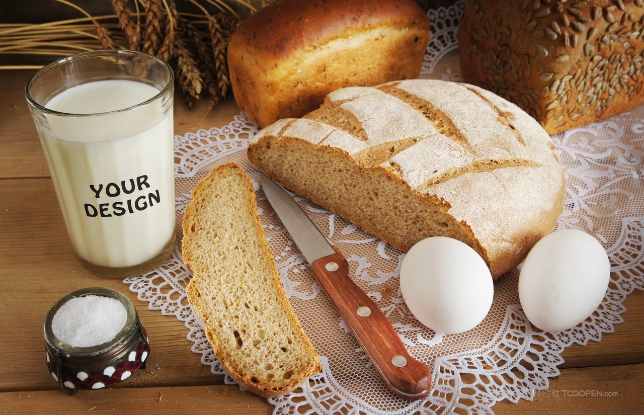 面包汉堡包西餐厅vi贴图模板 (7)