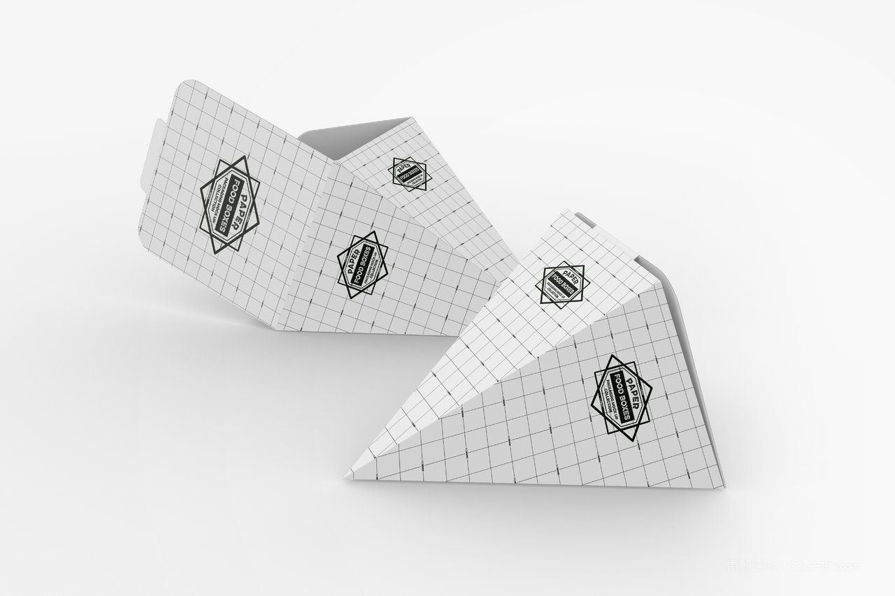 鸡米花包装盒品牌食品纸质包装贴图样机 (2)