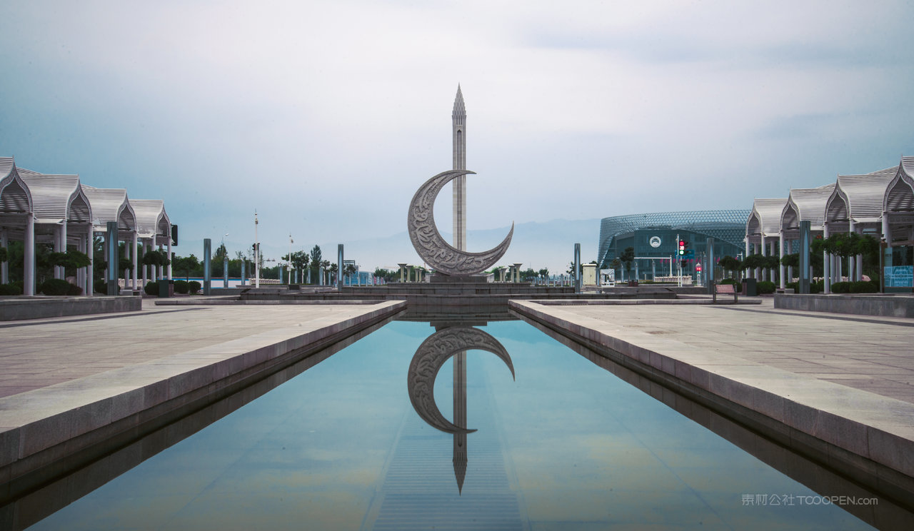 中阿之轴风景画图片