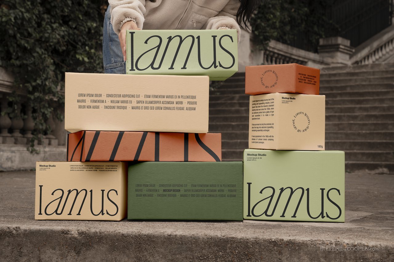 【2190期】手持多规格包装盒纸盒样机 (2)