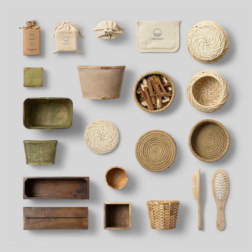 酒店日用品vi样机模板