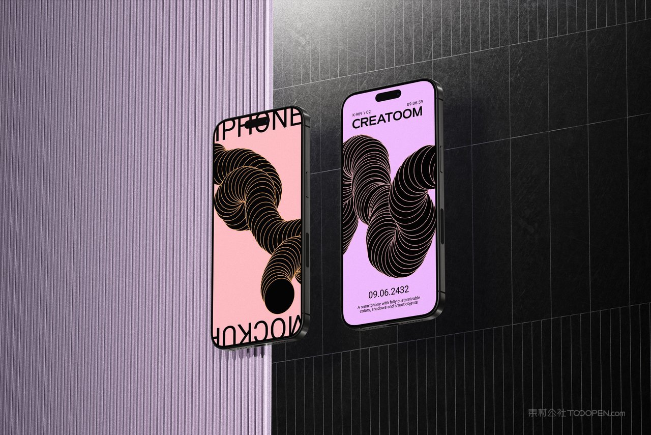 【2294期】潮流科幻工业iphone 15 pro苹果手机样机素材 (2)