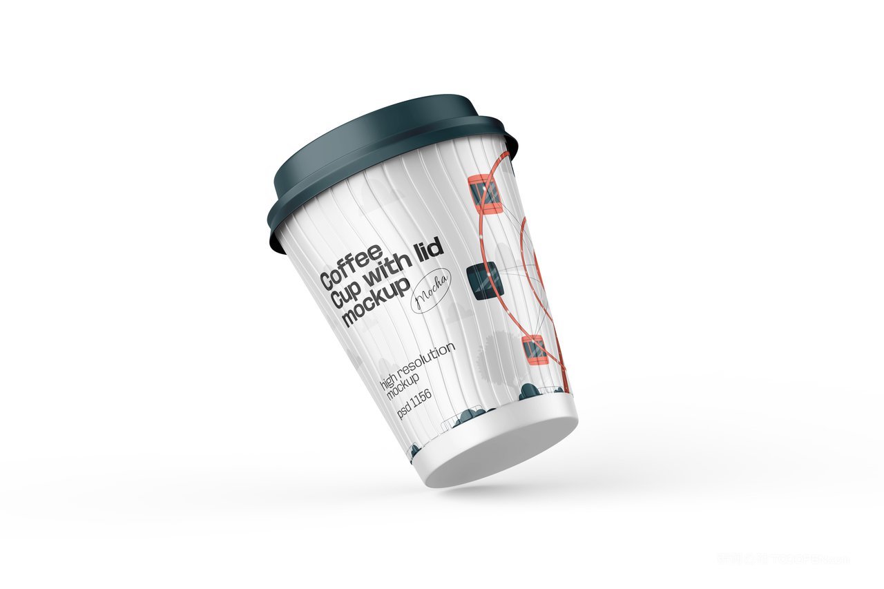 带盖咖啡杯样机