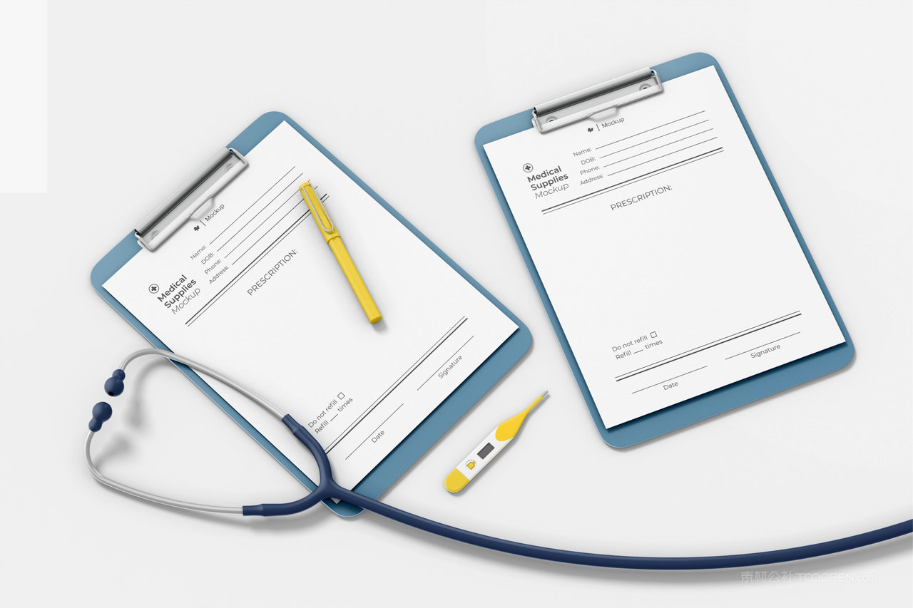 【2267期】医院医疗器械办公用具品牌vi样机 (16)