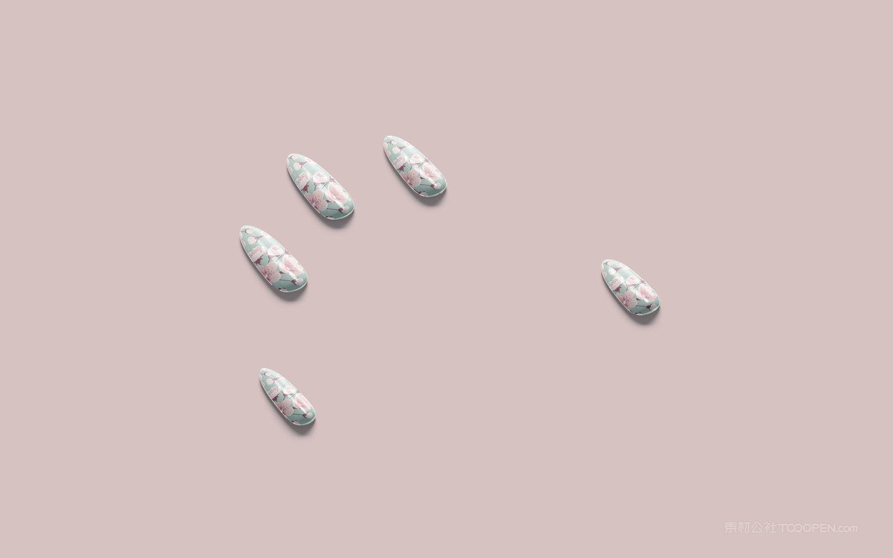 女性企业vi应用美甲样机 (1)