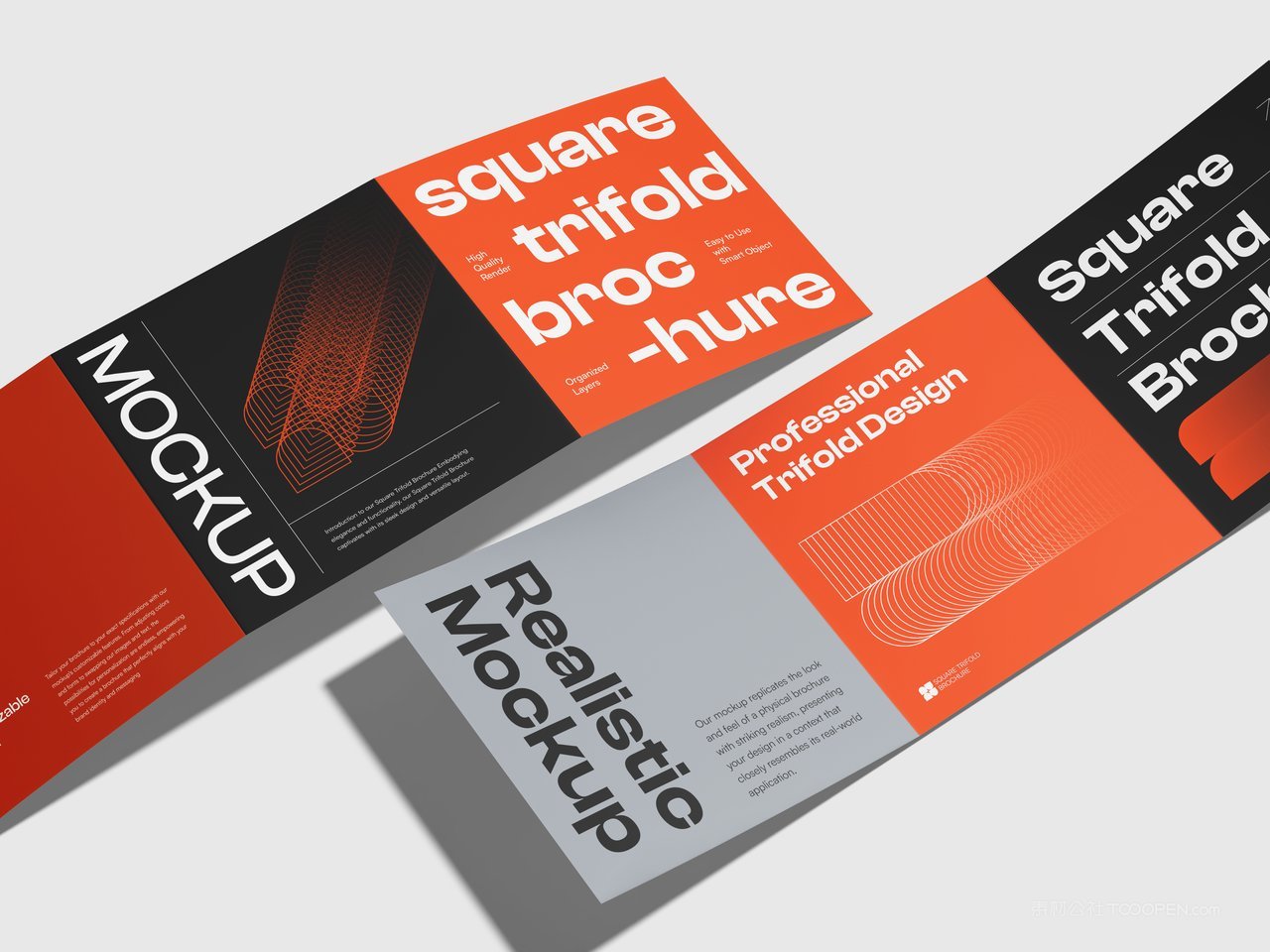 方形宣传册样机