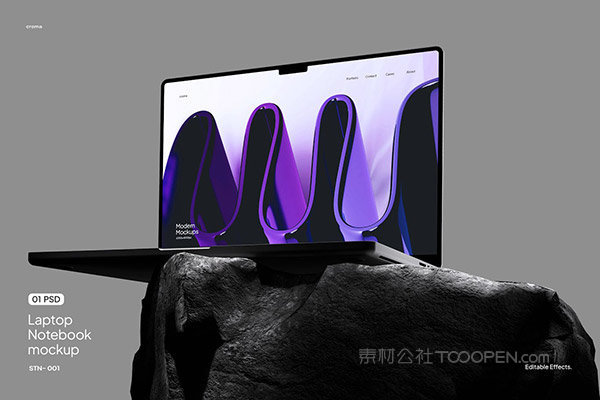 笔记本电脑场景样机