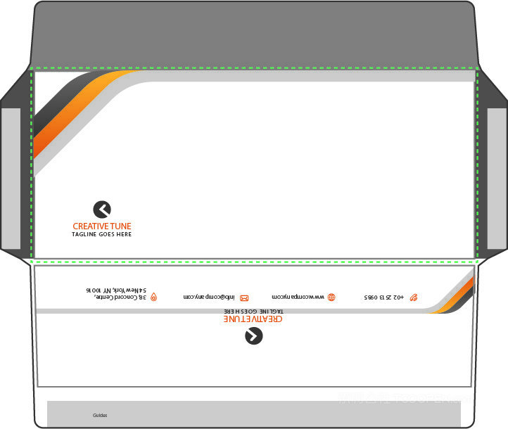 标志图案与名片视觉元素信封