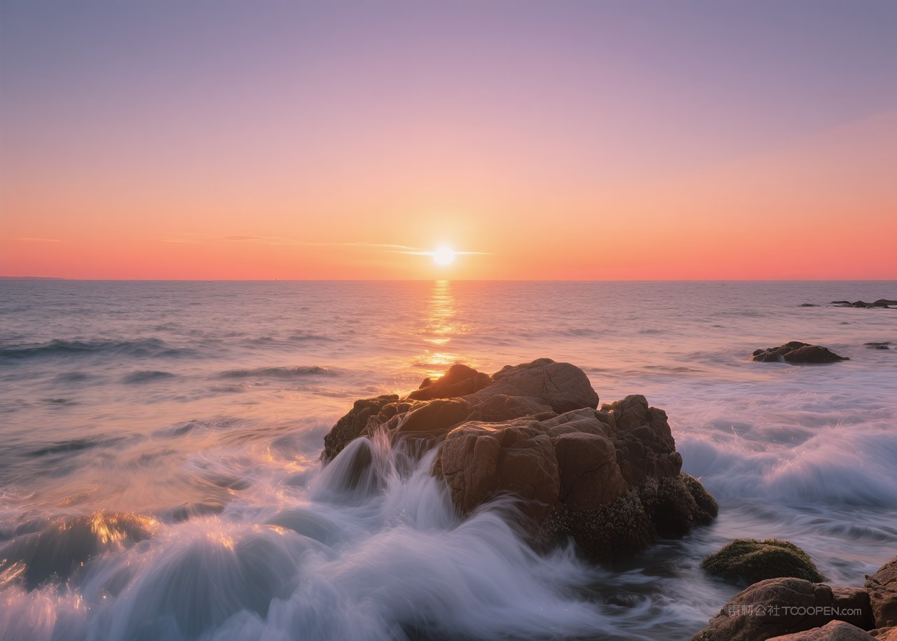天空海景自然风景唯美海边大海