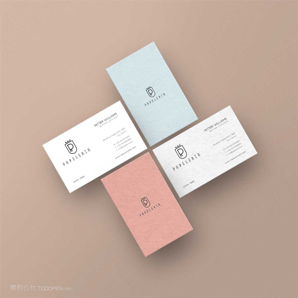 国外酒店名片样机