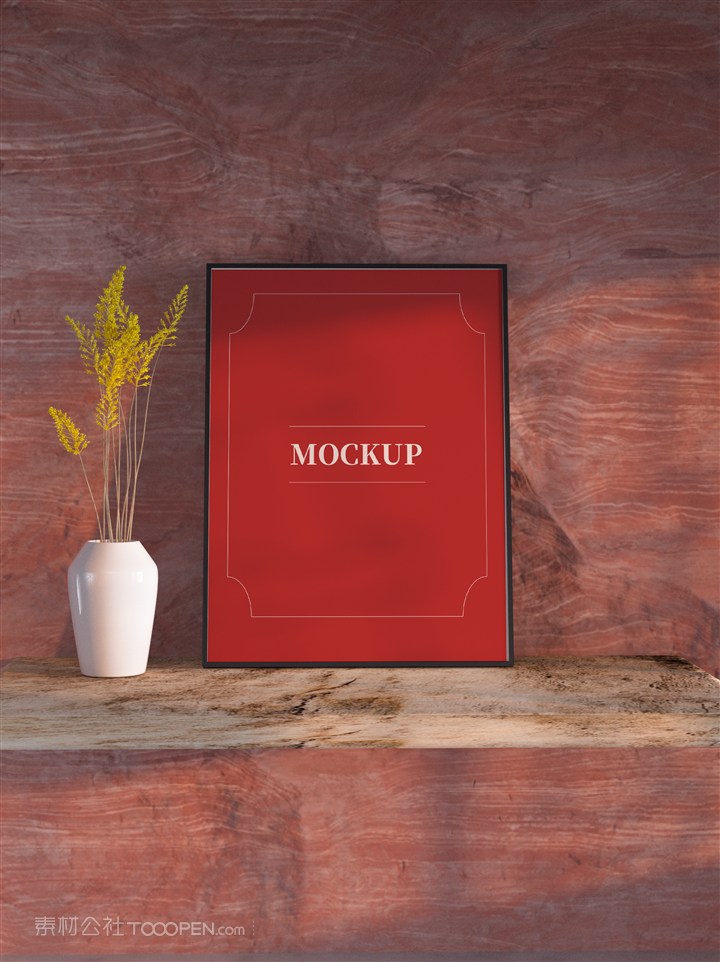 复古场景海报样机