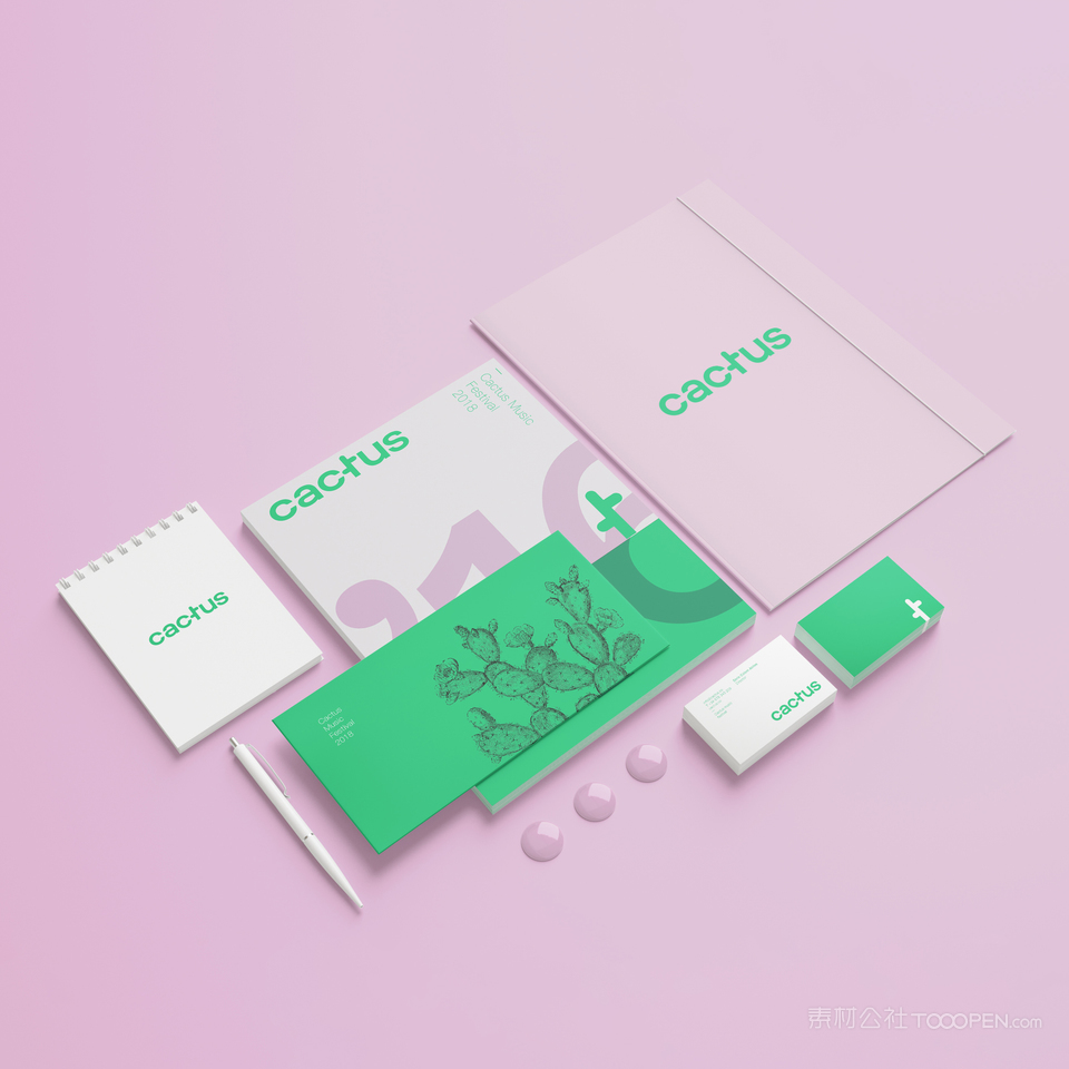 品牌vi名片宣传单笔记本信封贴图样机