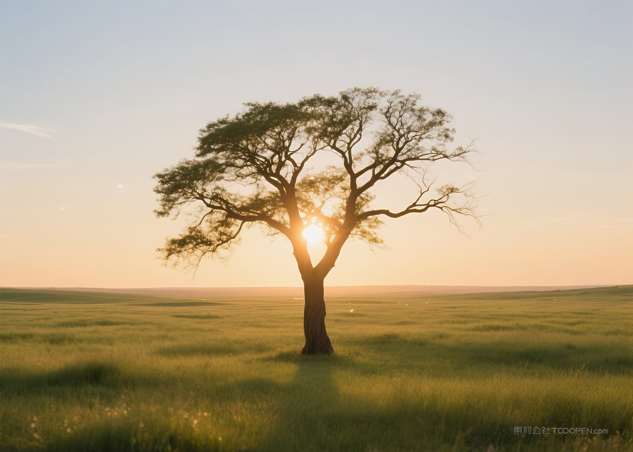 云彩风景日落天空唯美自然云层景观落日