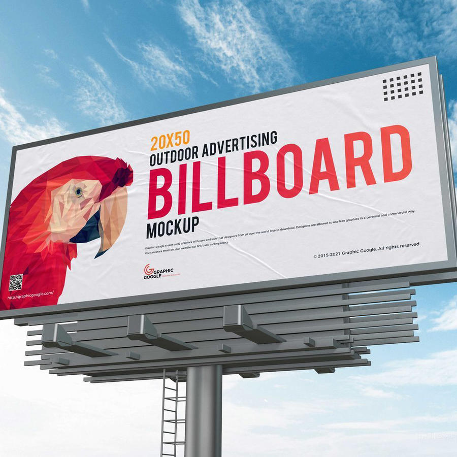 户外广告牌样机