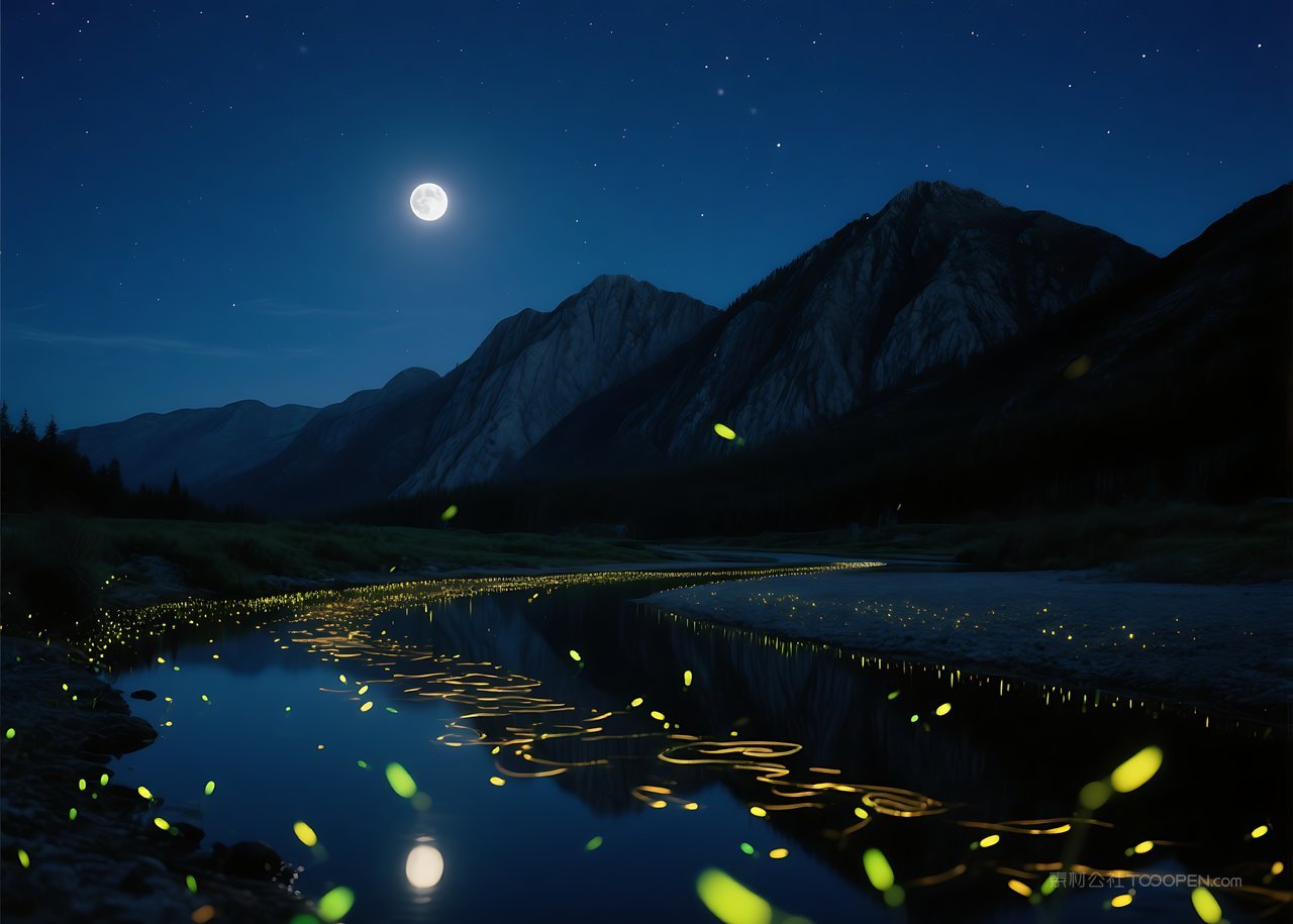 景色群山唯美河流风景湖泊山峰自然山水