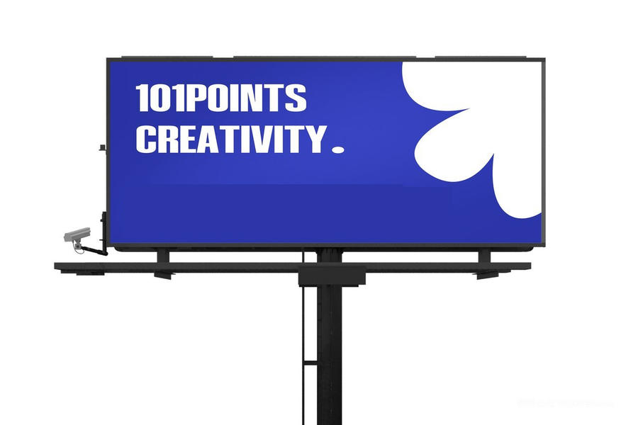 品牌VI形象展示样机户外广告牌